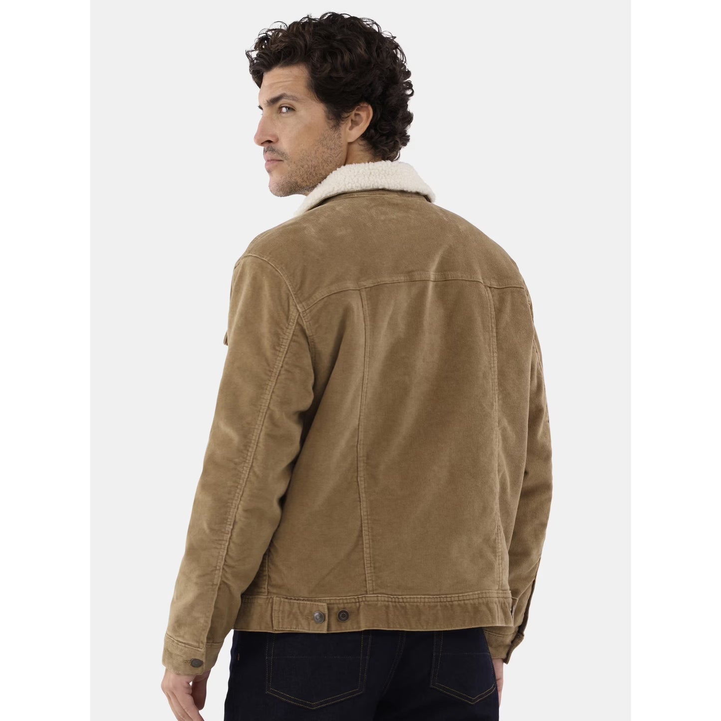 George Men's Sherpa Trucker Jacket Brown