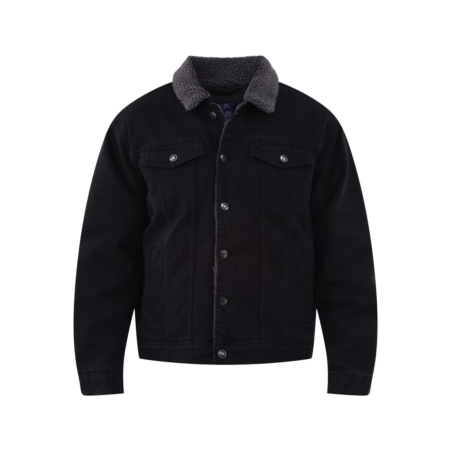 George Men's Sherpa Trucker Jacket Black