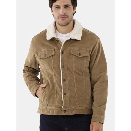George Men's Sherpa Trucker Jacket Brown