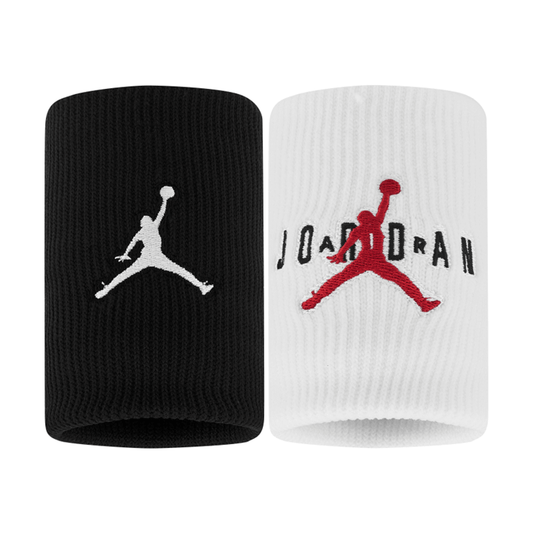 Jordan Jumpman Terry Wristbands Black/White/Gym Red